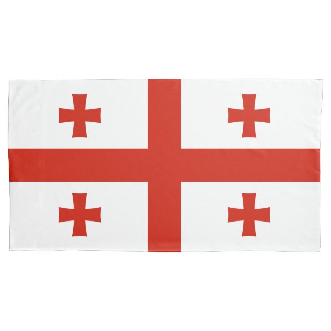 Georgia flag pillow case (Front)