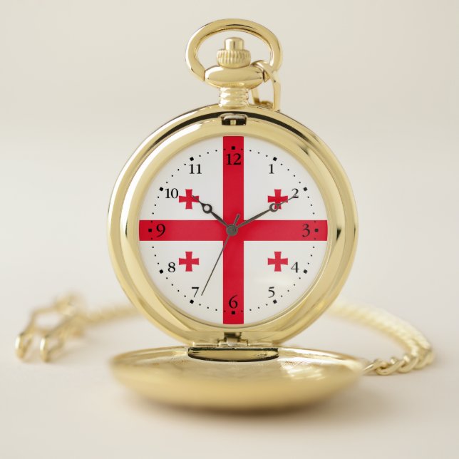 Georgia Flag Pocket Watch (Inside)