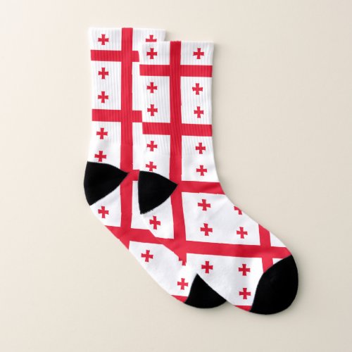 Georgia Flag Socks