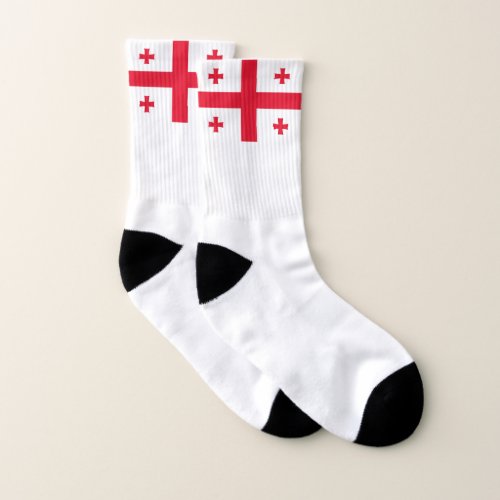 Georgia Flag Socks