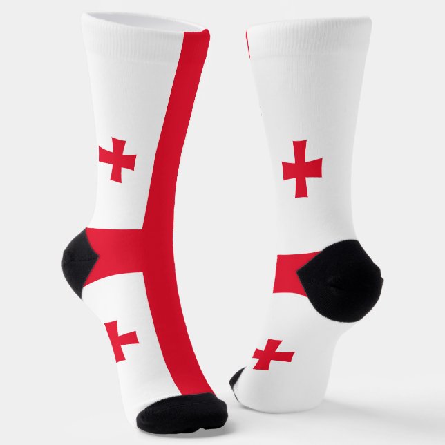 Georgia Flag Socks (Angled)