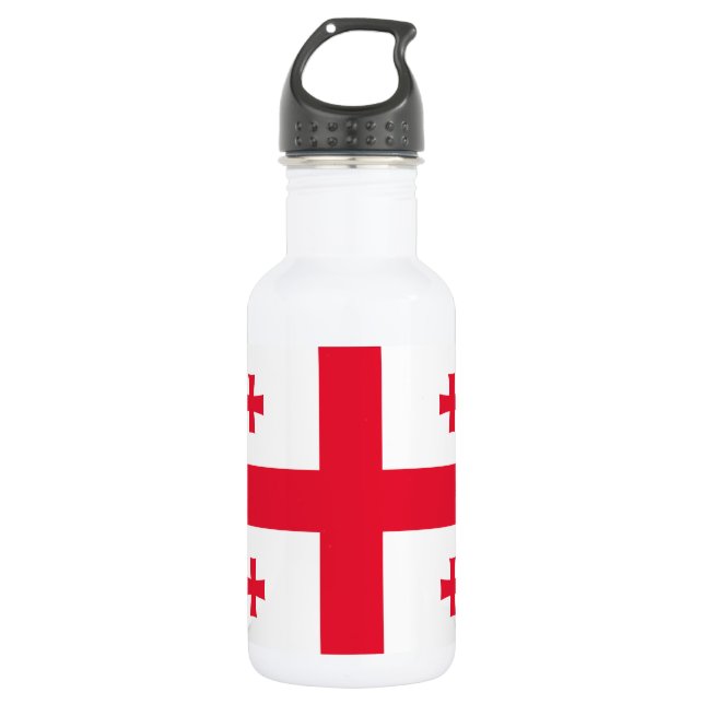 Georgia Flag Stainless Steel Water Bottle (Front)