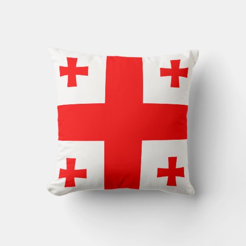 Georgia Flag Throw Pillow