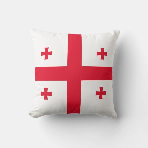 Georgia Flag Throw Pillow