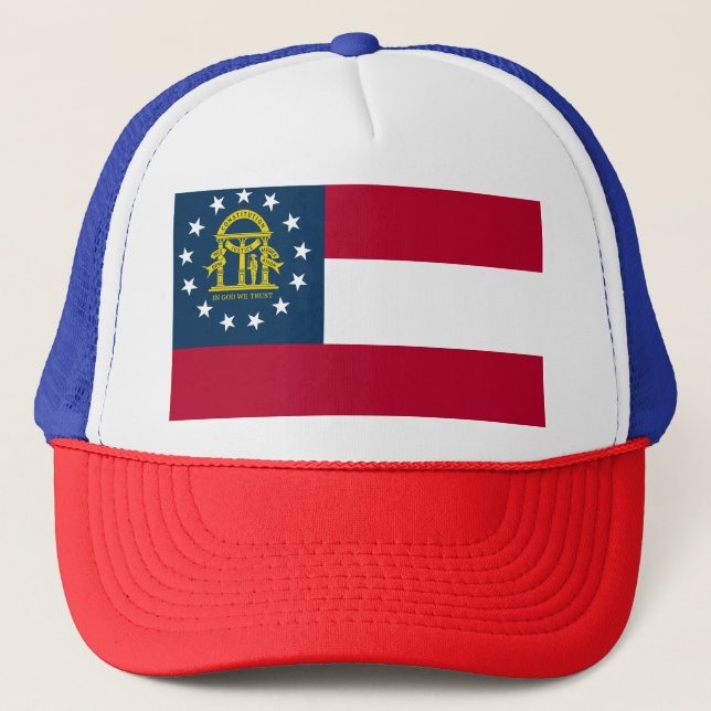 GEORGIA FLAG TRUCKER HAT (Front)