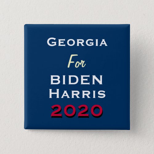 GEORGIA For BIDEN HARRIS 2020 Campaign Button