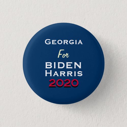 GEORGIA For BIDEN HARRIS 2020 Round Campaign Button