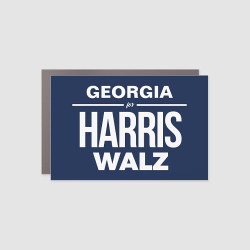 Georgia for Harris Walz Car Magnet