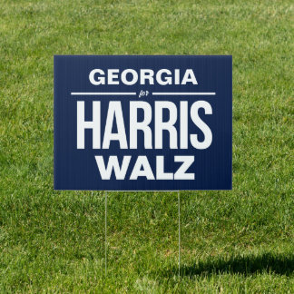 Georgia for Harris Walz Sign