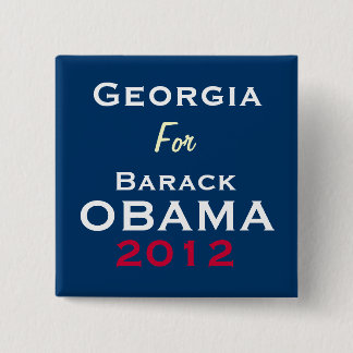 GEORGIA For OBAMA 2012 Campaign Button