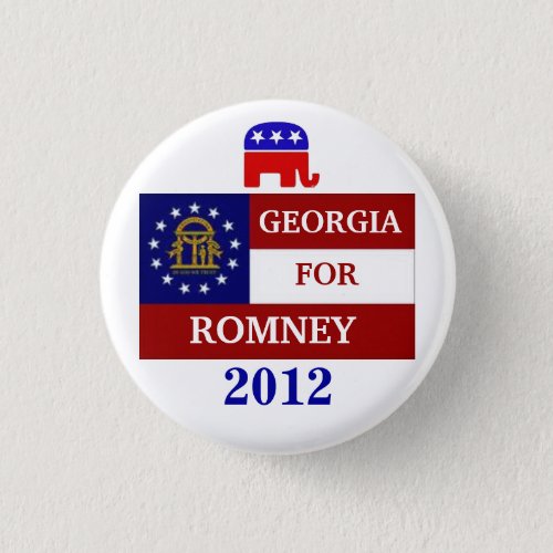 Georgia  for Romney 2012 Button