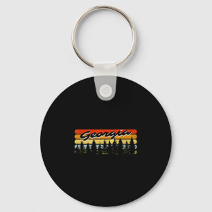 Georgia Forest Sunset Trees Cabin Theme Souvenir Keychain