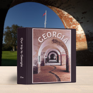 Georgia Fort Pulaski Tybee Island Scrapbook 3 Ring Binder