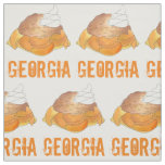 Georgia GA Fruit Peach Cobbler Southern Dessert Fabric