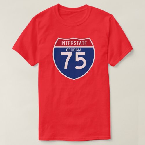 Georgia GA I_75 Interstate Highway Shield _ T_Shirt