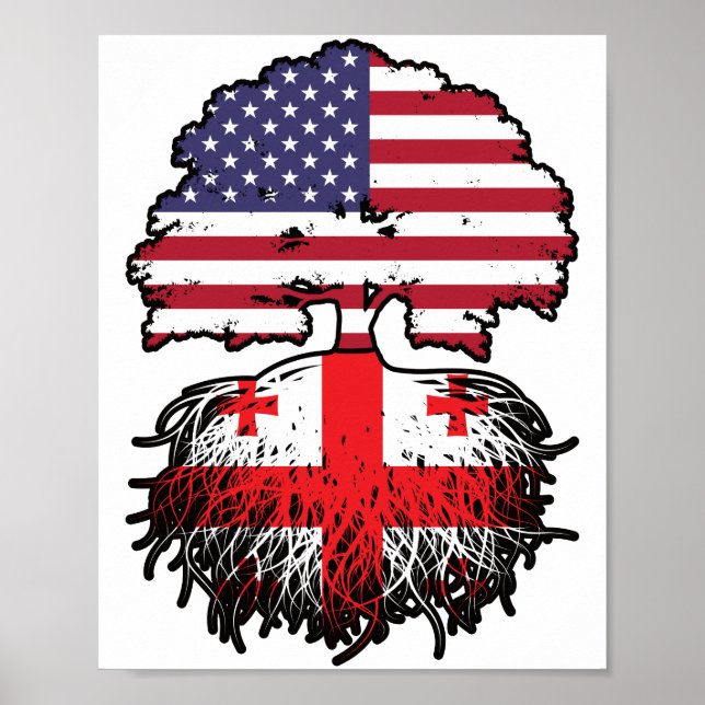 Georgia Georgian American USA United States Poster (Front)