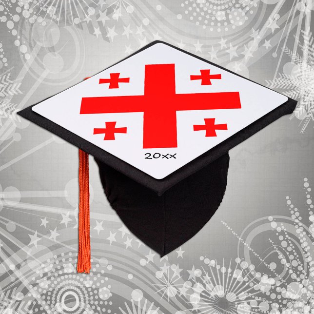Georgia & Georgian Flag - Students /University Graduation Cap Topper (Creator Uploaded)