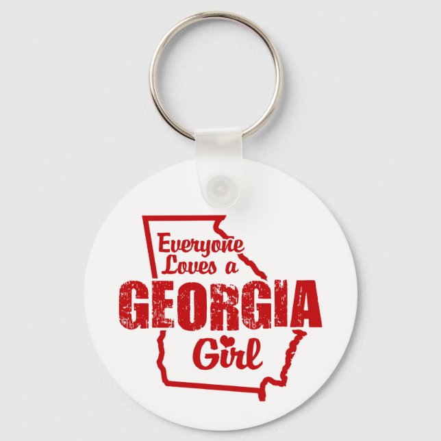 Georgia Girl Keychain (Front)