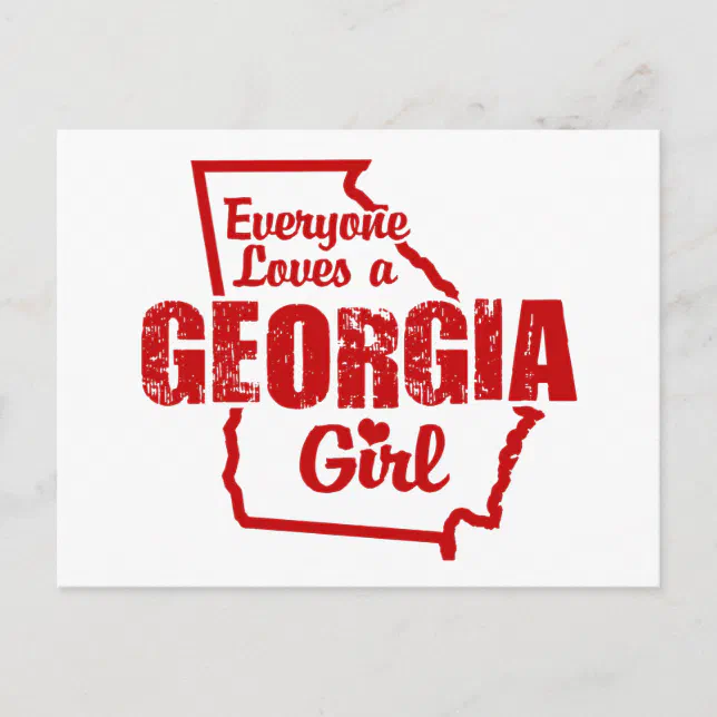 Georgia Girl Postcard | Zazzle