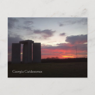 Georgia Guidestone Sunset Postcard