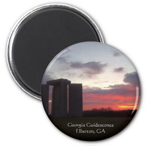 Georgia Guidestones Sunset Magnet