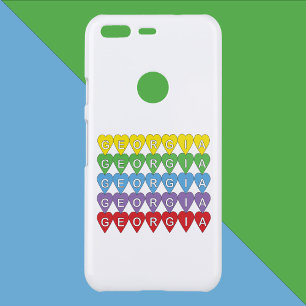 Georgia Heart Pattern Rainbow Uncommon Google Pixel Case