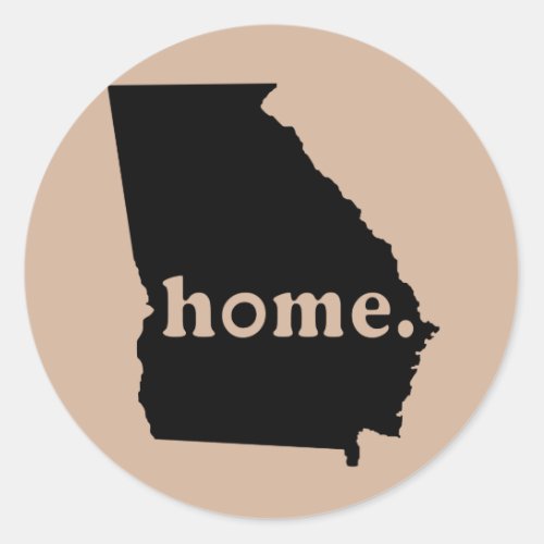 Georgia Home Classic Round Sticker