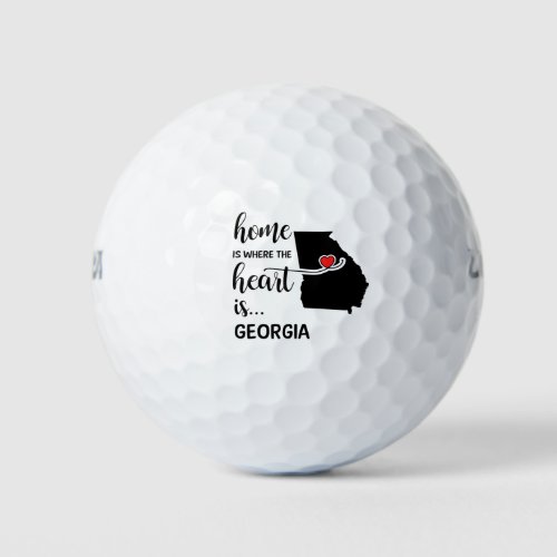 Georgia home is where the heart is golf balls