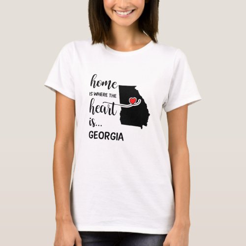 Georgia home is where the heart is T_Shirt