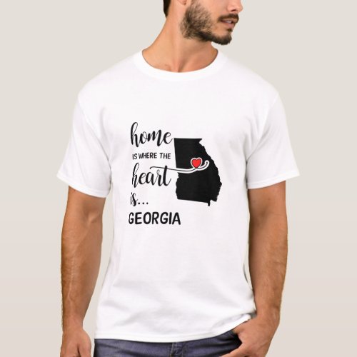 Georgia home is where the heart is T_Shirt