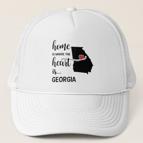 Georgia home is where the heart is trucker hat