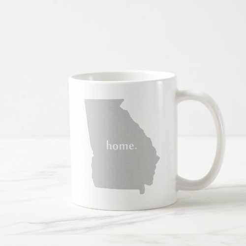 Georgia home silhouette state map coffee mug