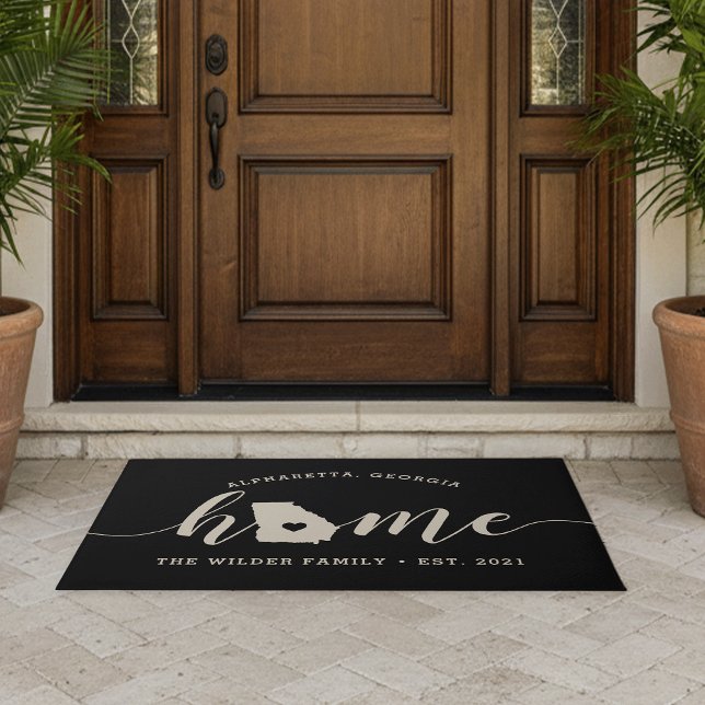 Georgia Home State Personalized Doormat (Creator Uploaded)