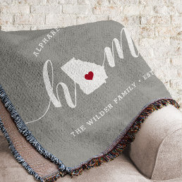 Georgia Home State Personalized Throw Blanket