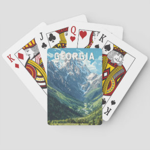 Georgia Illustration Travel Art Vintage Poker Cards