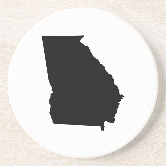 Georgia in Black and White Drink Coaster (Front)