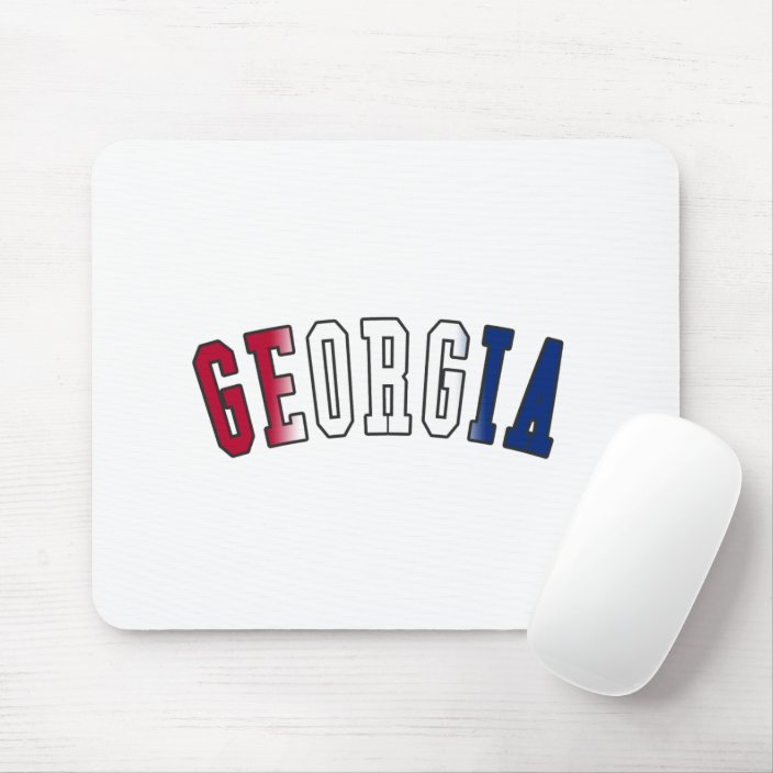 Georgia in State Flag Colors Mousepad