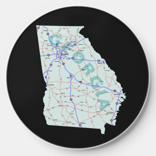 Georgia Interstate Map  Wireless Charger