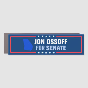 Georgia Jon Ossoff for Senate Bumper Car Magnet