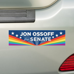 Georgia Jon Ossoff for Senate LGBTQ Bumper Sticker