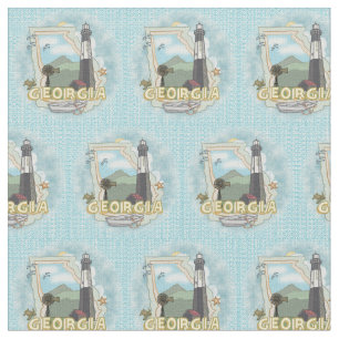Georgia Lighthouse Fabric