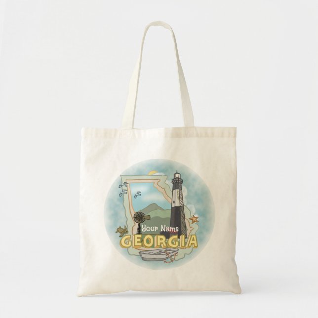 Georgia Lighthouse  Tote Bag (Front)