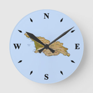 Georgia Map Clock