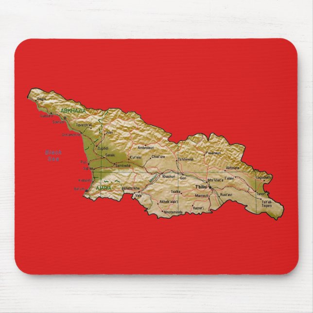 Georgia Map Mousepad (Front)