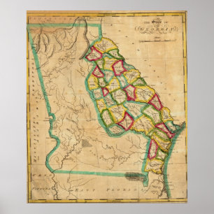 Georgia Map Poster