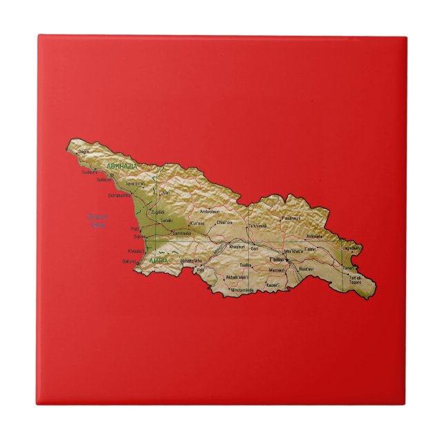 Georgia Map Tile (Front)