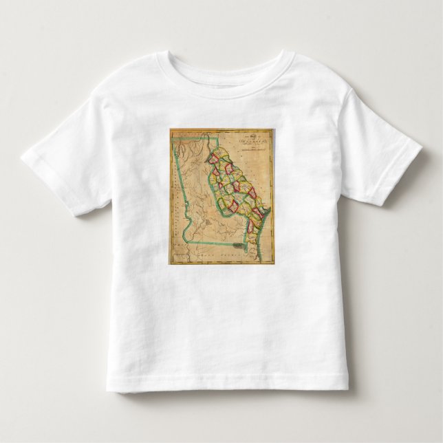 Georgia Map Toddler T-shirt (Front)