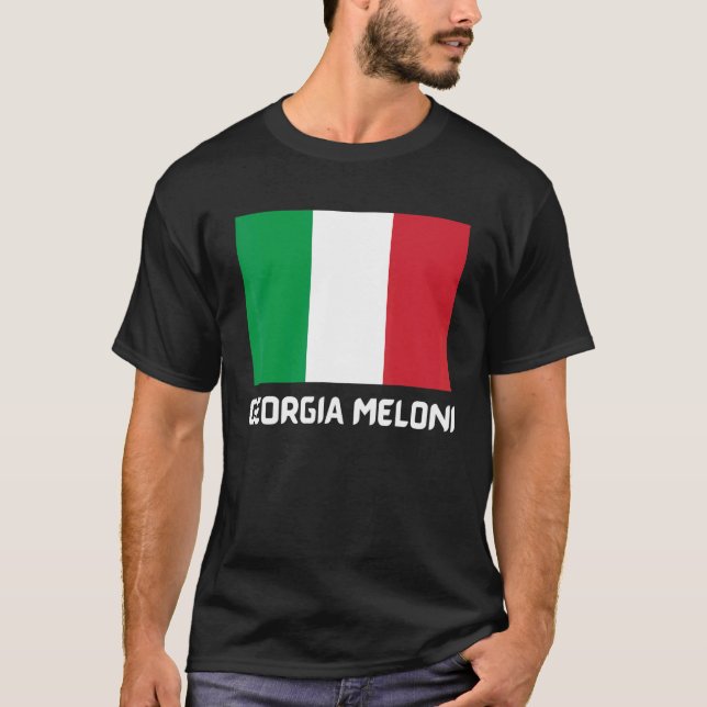 Georgia Meloni- Italian Hero Flag_1 T-Shirt (Front)