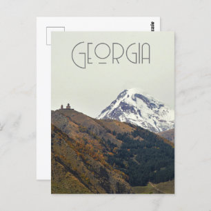 Georgia, mount Kazbegi Postcard