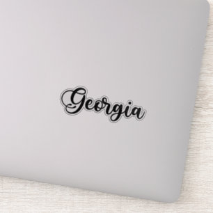 Georgia Name - Handwritten Calligraphy Sticker